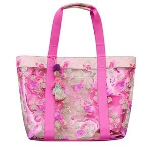 LoveShackFancy X 21SEEDS Marjorie Floral PVC Beach Tote NWT